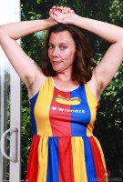 Elizabeth is your cheerleader girl for the night